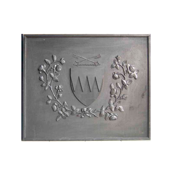 Modèles décoratifs à deux blasons avec roses
